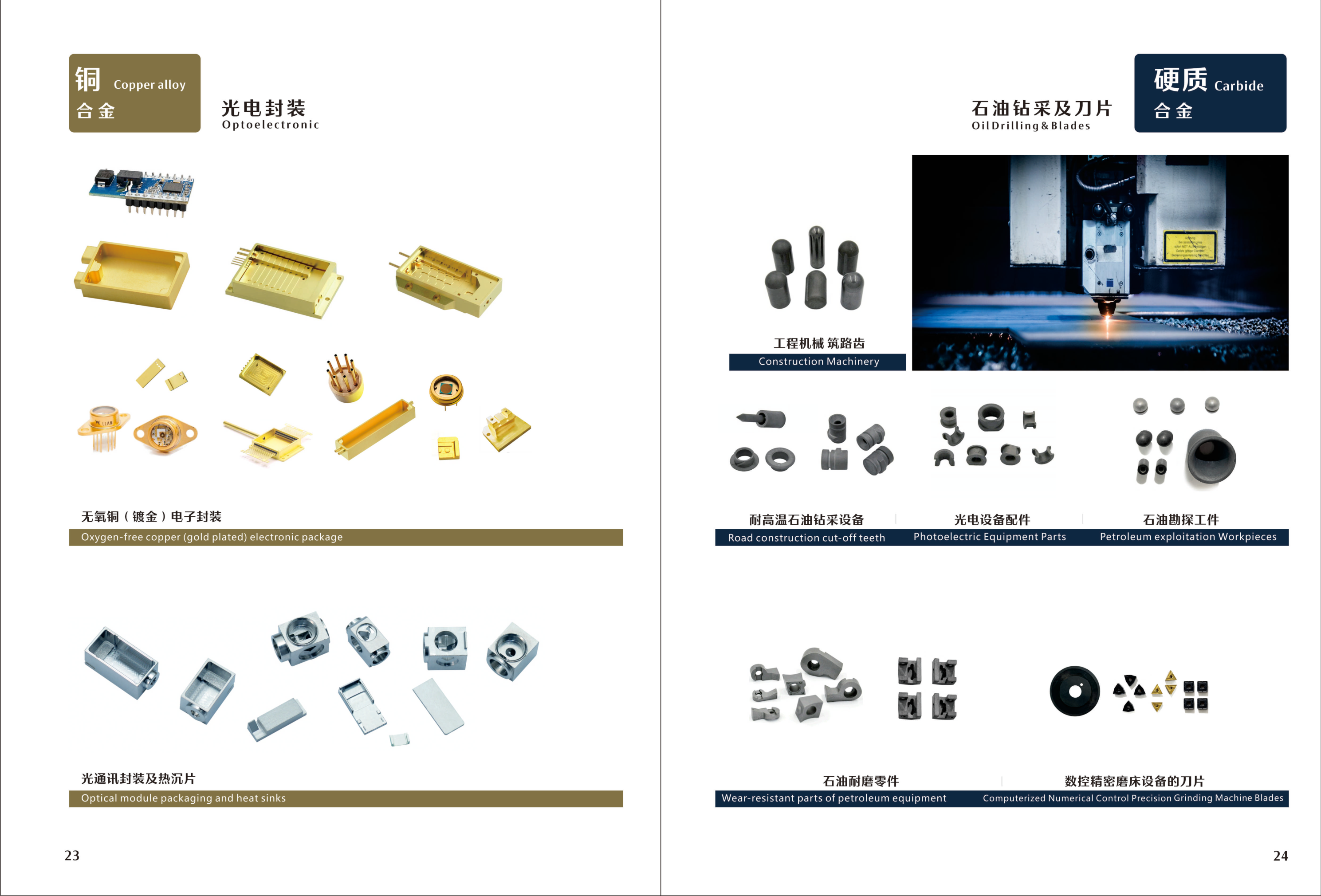 W Alloy & W-Cu Alloy Components - Product Showcase